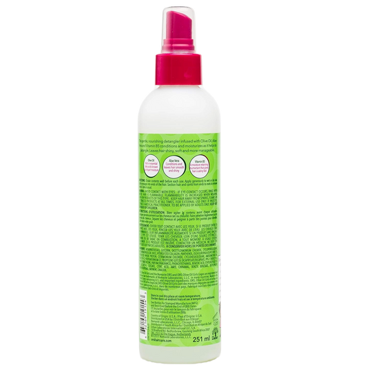 ORS Olive Oil Girls Leave-In Conditioning Detangler 251ml - rear or side label view 1 - SKU 632169191543