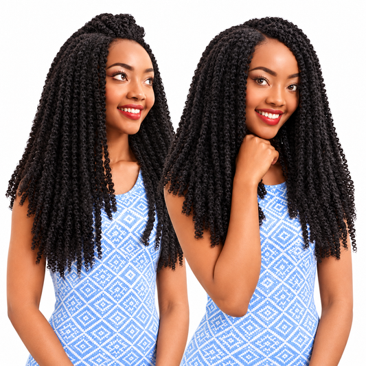 Angels Puffy Twist Crochet Hair — restored product photograph