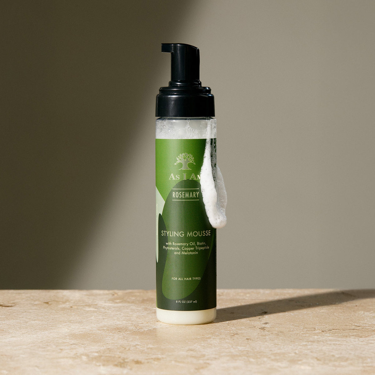 As I Am Rosemary Styling Mousse 237ml bottle