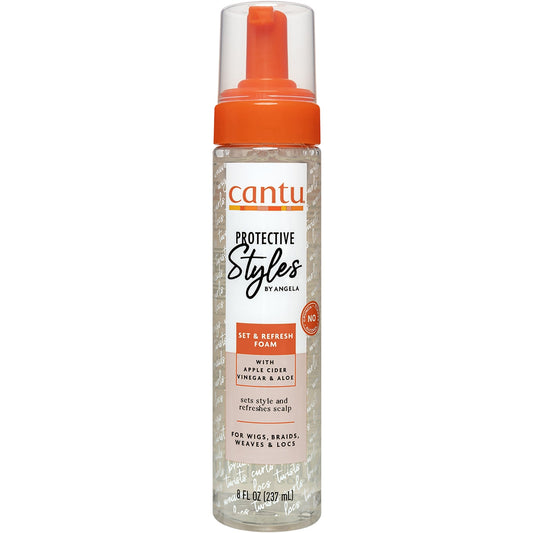 Cantu Protective Styles Set & Refresh Foam, 237 ml bottle