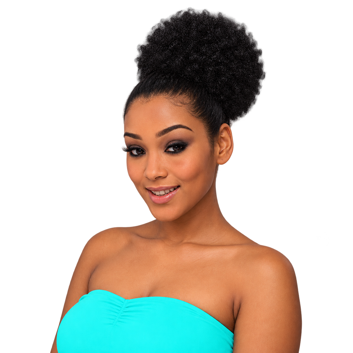 CHERISH AFRO PUFF — restored product photograph