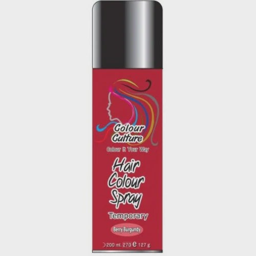 Colour culture hair colour spray temporary berry burgundy