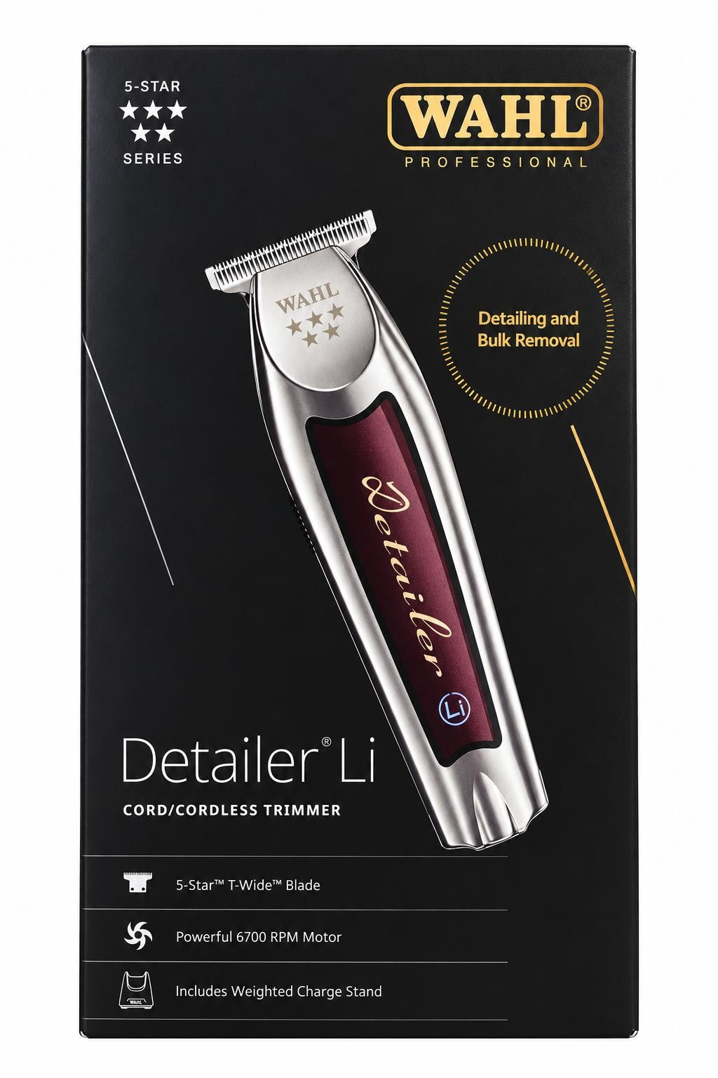 WAHL DETAILER CORD/CORDLESS TRIMMER 5 STAR DETAILER AND BULK