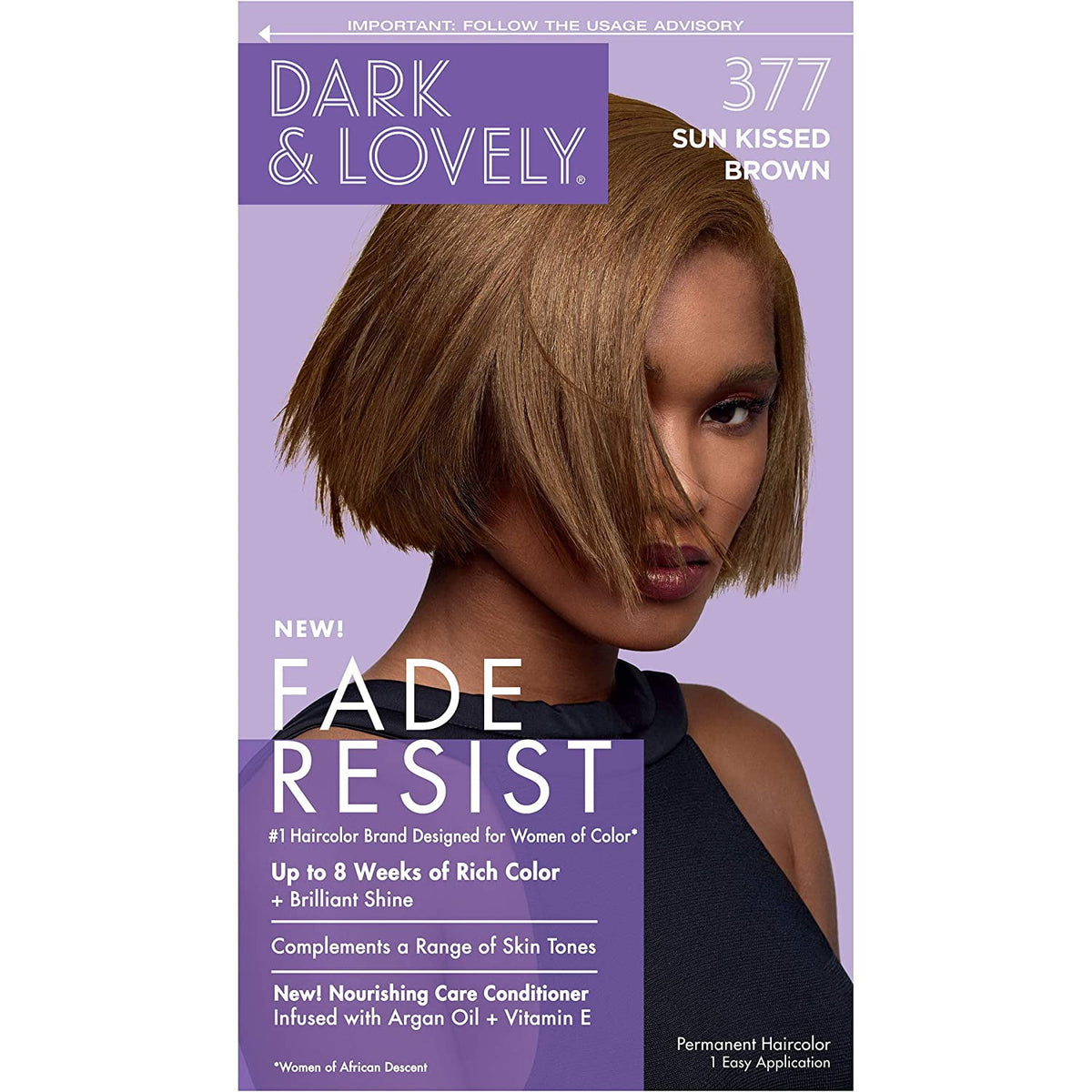 Dark & Lovely Fade Resist hair colour 377 Sun Kissed Brown