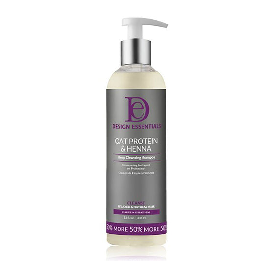 Design Essentials Oat Protein & Henna Deep Cleansing Shampoo 12 fl oz