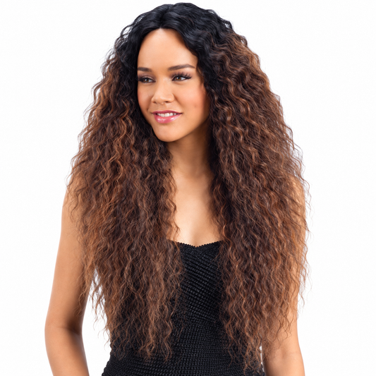 Equal 6" lace part maxi wig — restored product photograph