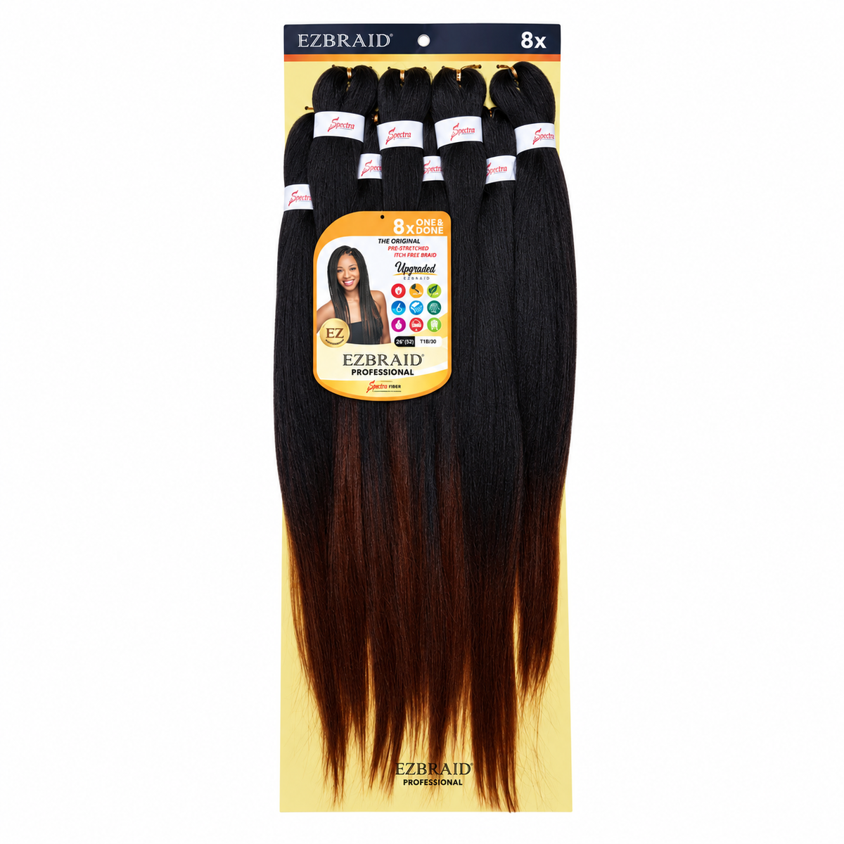 EZ BRAID SPETRA FIBER  PRE -STRETCHED- X8 26" — restored product photograph