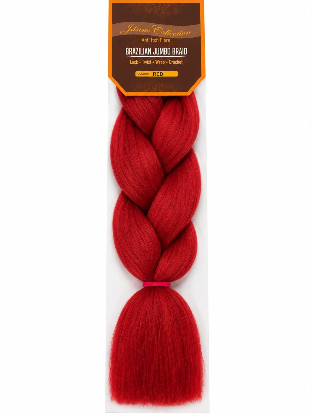 Tiffany Collections Brazilian Jumbo Braid – colour Red, Lightspeed gallery photo