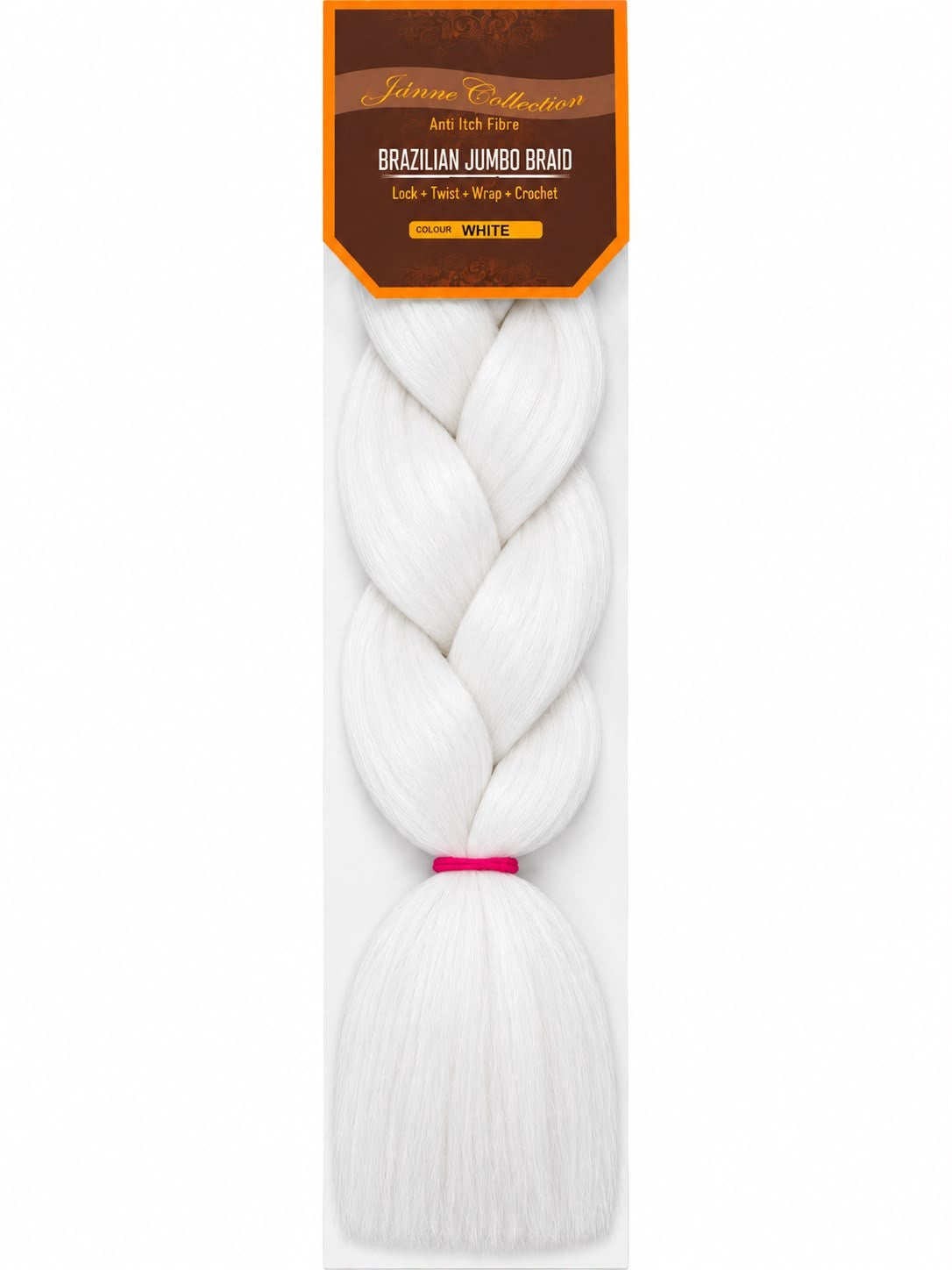 Tiffany Collections Brazilian Jumbo Braid – colour White, Lightspeed gallery photo