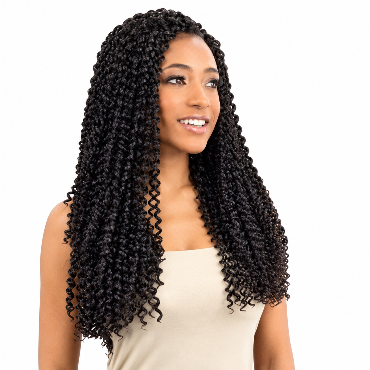 Model Model Glance Bohemian Curl Braid — restored product photograph