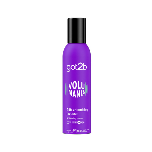 Got2b Volumania 24h Volumizing Mousse 250ml purple can
