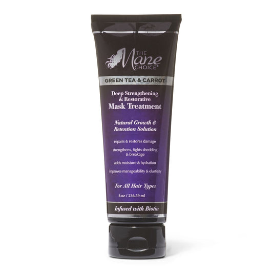 The Mane Choice Green Tea and Carrot Deep Strengthening Mask Treatment 8 oz tube