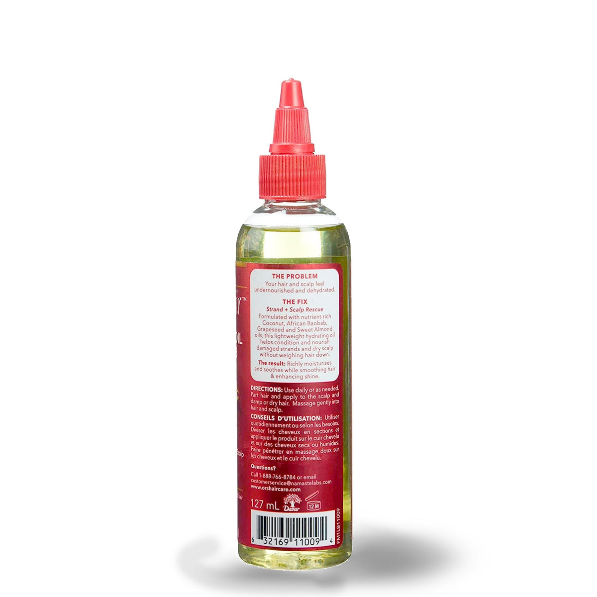 ORS HAIRepair Coconut Oil & Baobab Vital Oils 127 ml / 4.3 fl oz - rear or side label view 1 - SKU 632169110094