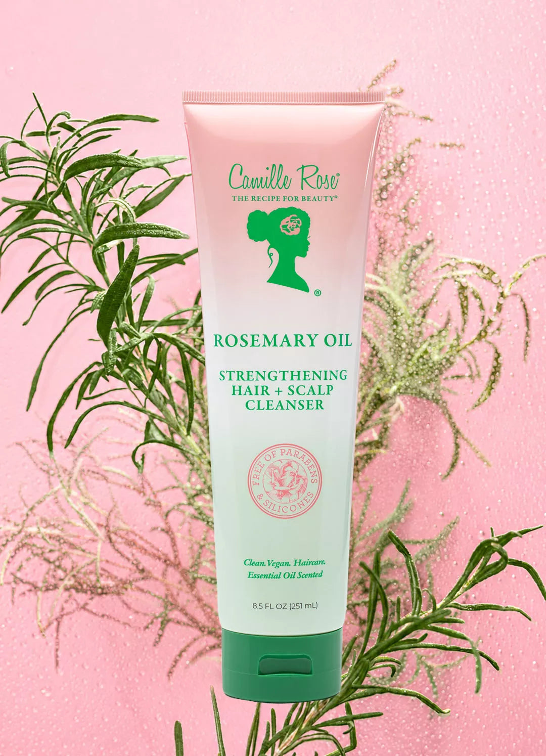 Camille Rose Rosemary Strengthening Hair & Scalp Cleanser 251ml - manufacturer product detail view