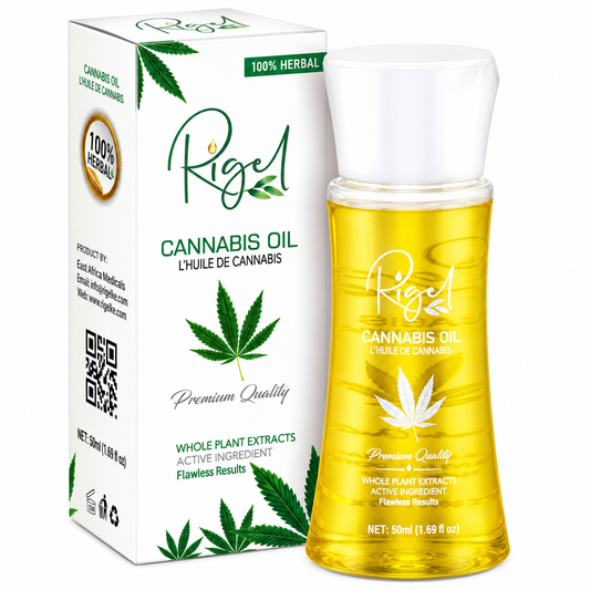 Rigel  Cannabis Oil — restored product photograph