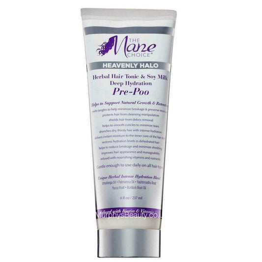 THE MANE CHOICE HEAVENLY HALO HERBAL HAIR TONIC &SOY MILK DEEP HYDRATION PREE POO / 8.0FL.OZ / 237ML
