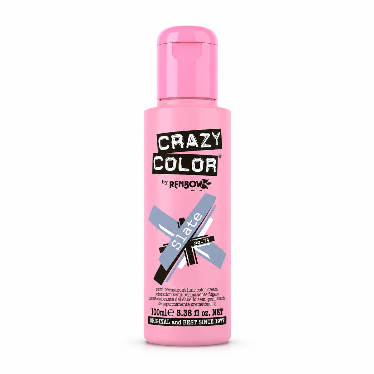 Crazy Color By Renbow Semi-Permanent Hair Color — Slate no.74