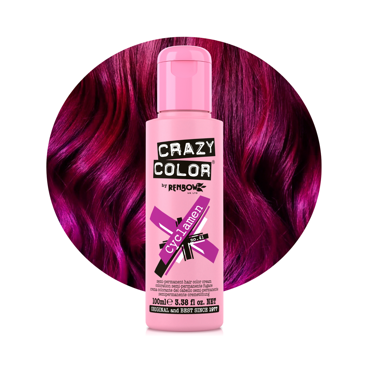 Crazy Color By Renbow Semi-Permanent Hair Color — Cyclamen no.41