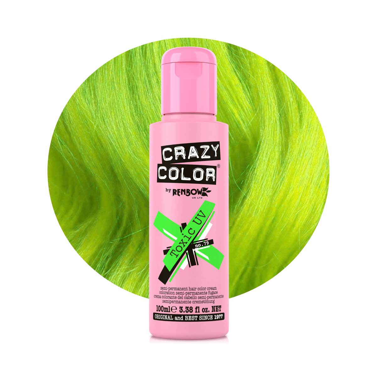 Crazy Color By Renbow Semi-Permanent Hair Color — TOXIC UV