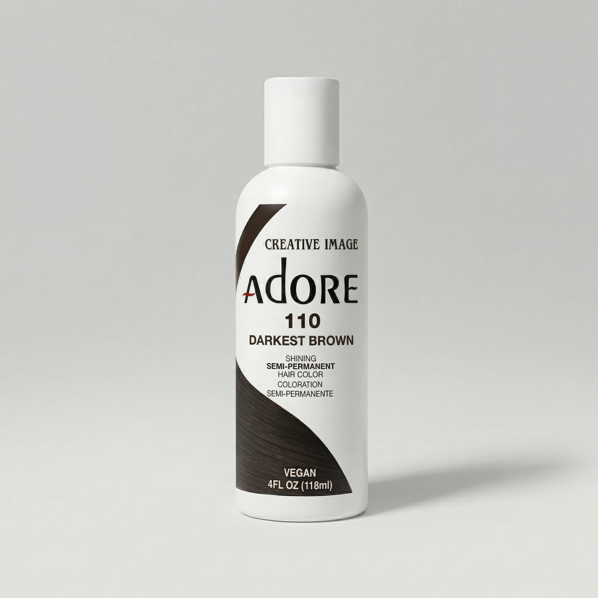 Adore Semi-Permanent Hair Colour 118ml — 110 Darkest Brown