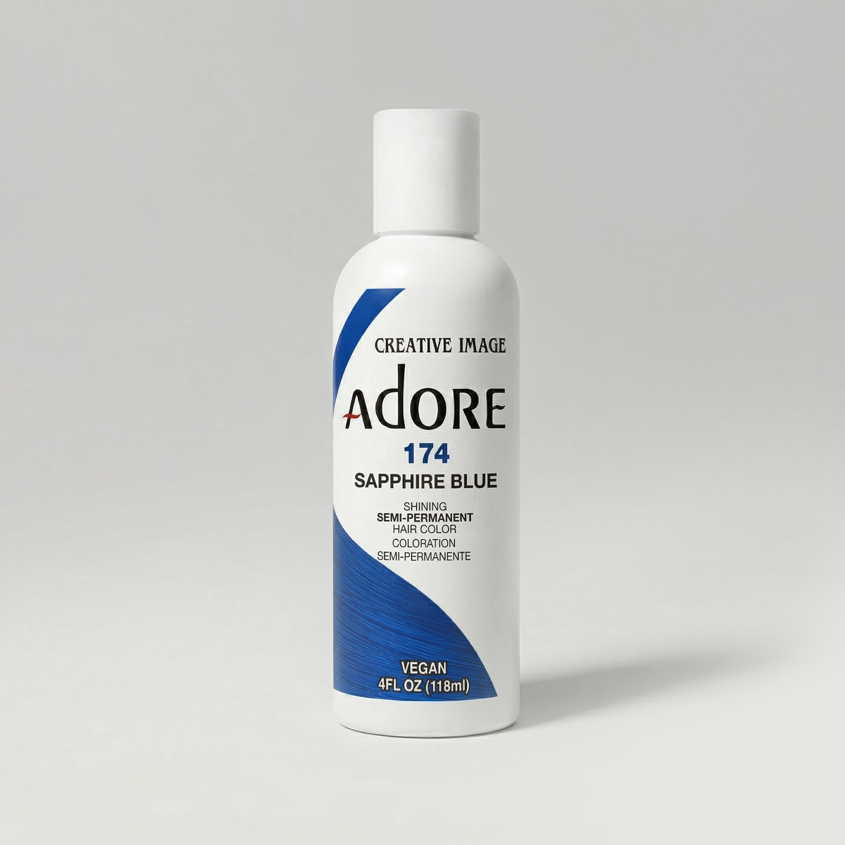 Adore Semi-Permanent Hair Colour 118ml — 174 Sapphire Blue — SKU 661157101745