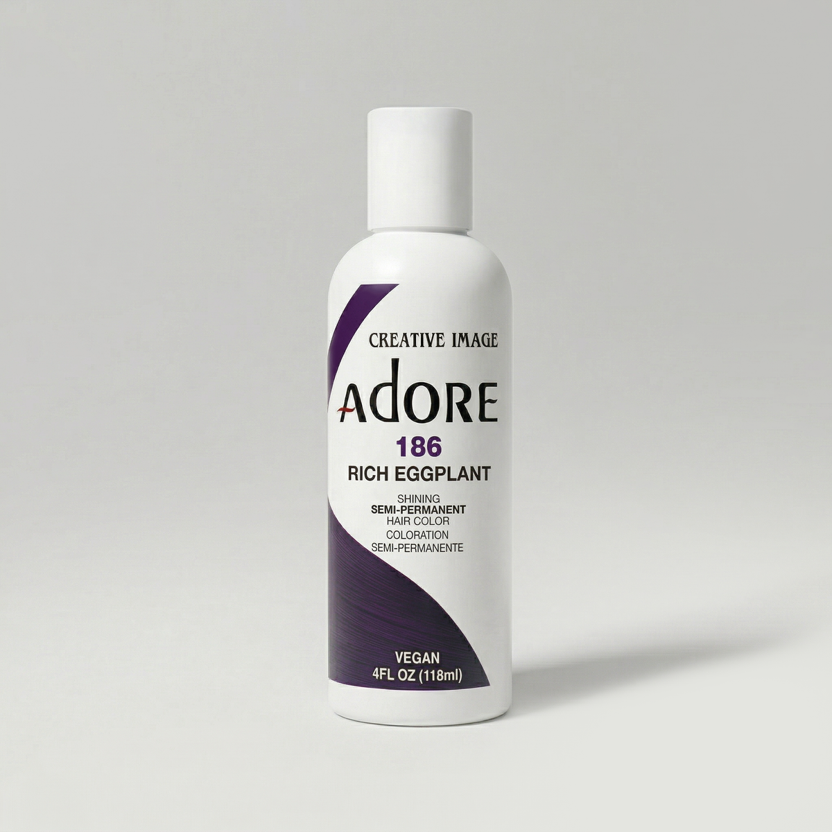 Adore Semi-Permanent Hair Colour 118ml — 186 Rich Eggplant