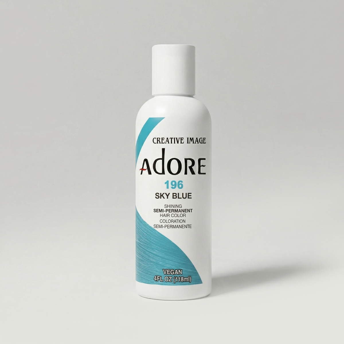 Adore Semi-Permanent Hair Colour 118ml — 196 Sky Blue — SKU 661157101967
