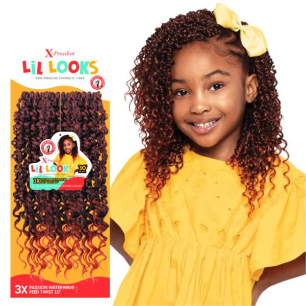 X-Pression Lil Looks 3X Passion Water Wave Feed Twist 10"