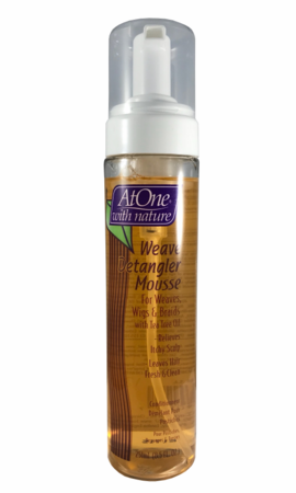 At One With Nature Weave Detangler Mousse 251 ml