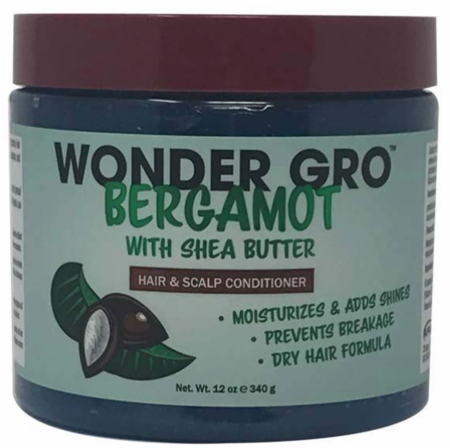 wonder gro bergamot with shea buter hair& scalp conditioner 12oz